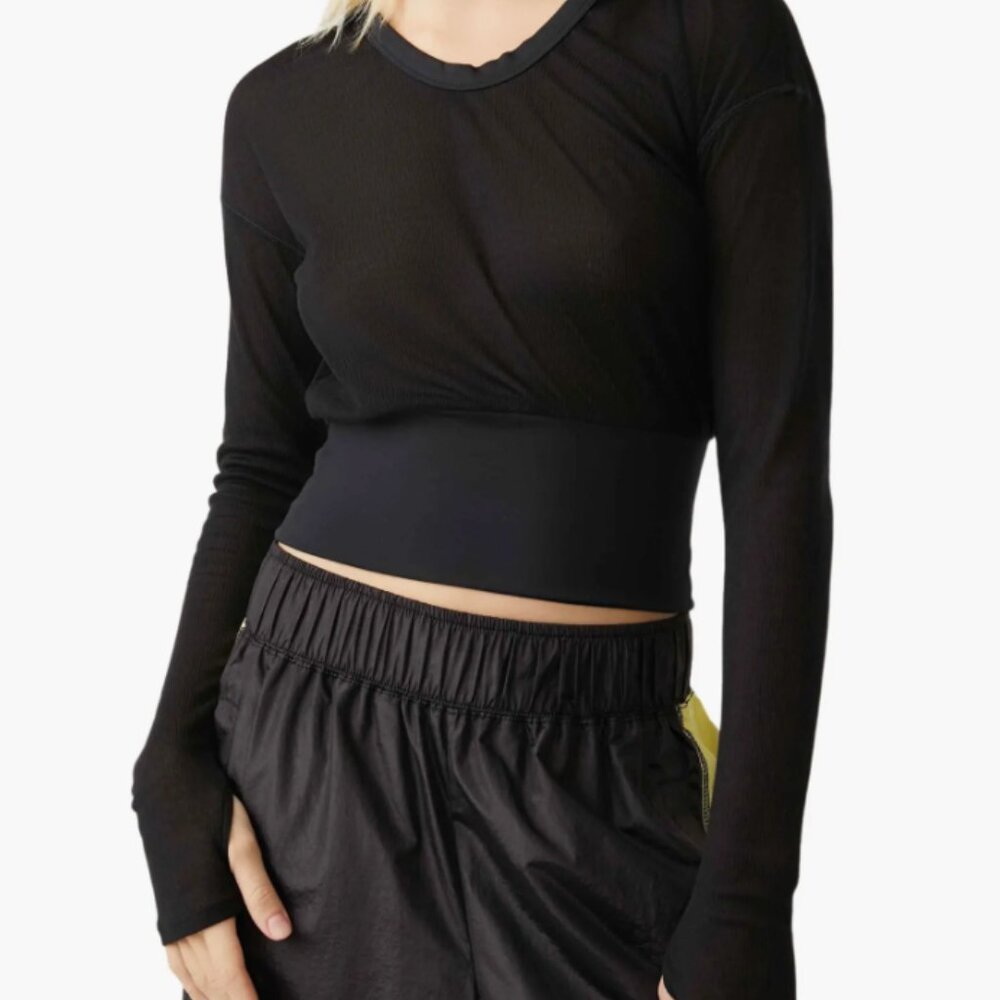 NWT FP Movement High Love Cutout Layer Top